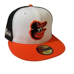 New Era Baltimore Orioles 59FIFTY 2024 Postseason Black Fitted Hat Size 7 1/8